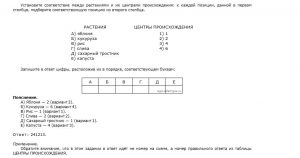 Центры происхождения культурных растений для ОГЭ по биологии