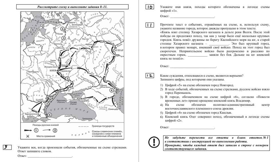 Разбор типовых заданий с историческими картами в ЕГЭ